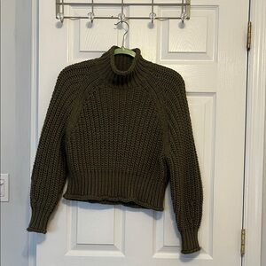 H&M Dark Green Cowl Neck Sweater